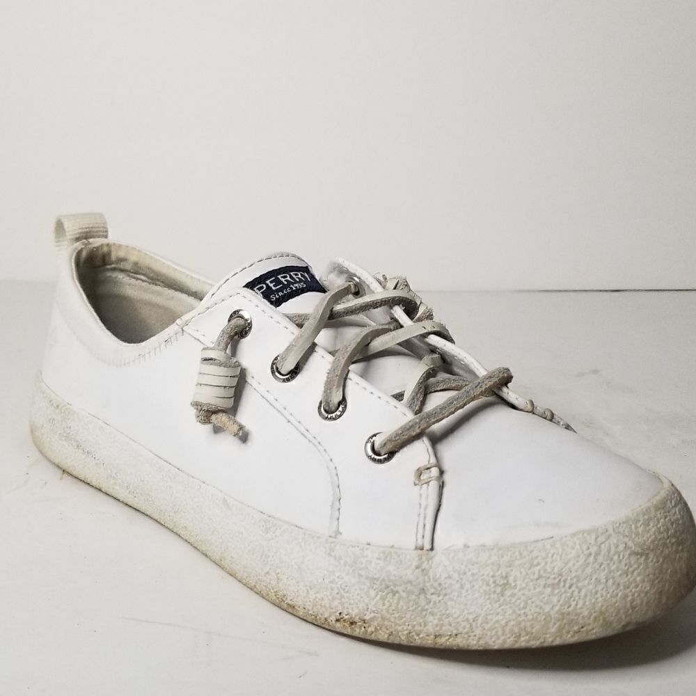Sperry Women's size 7.5 white athletic shoes leather